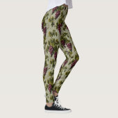 Rustieke Franse landelijke wijngaard wijnstok kuns Leggings (Rechts)