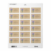 Rustieke Franse Lavendel Zeep Bar Product Label (Full Sheet)