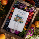 Rustieke Fresh Off Market Vrijgezellenfeest Bloeme Kaart