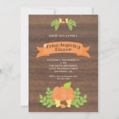 Rustieke Friendsgiving-diner | Pompoen Kaart (Voorkant)