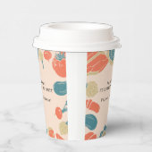 Rustieke Friendsgiving Housewarming BBQ Thanksgivi Papieren Bekers (Rechts)