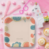 Rustieke Friendsgiving Housewarming BBQ Thanksgivi Papieren Bordje (Feest)