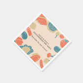 Rustieke Friendsgiving Housewarming BBQ Thanksgivi Servet (Hoek)