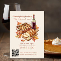 Rustieke Friendsgiving Potluck Feest