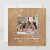 Rustieke Fun Jingle All The Way 2 Fotovakantie Kaart (Achterkant)