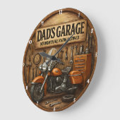 Rustieke Garage Thema Motorfiets Gereedschap voor Grote Klok (Hoek)
