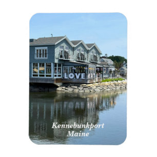 Rustieke gebouwen aan het water in Kennebunkport M Magneet