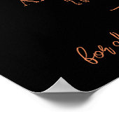 Rustieke gebrande Sinaasappel bloemenbruiloft welk Poster (Hoek)