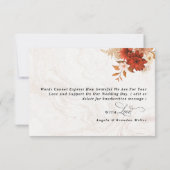 Rustieke gebrande Sinaasappels terracotta elegante Bedankkaart (Achterkant)