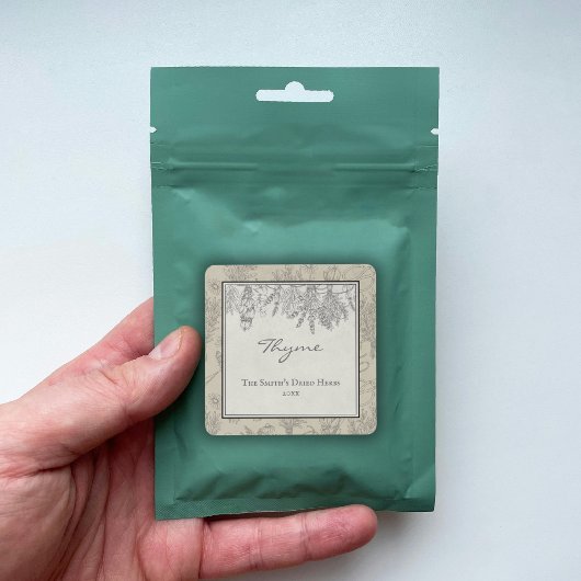  rustieke gedroogde kruiden Custom Family Mason Ja Labels