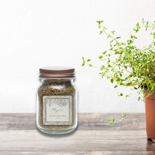  rustieke gedroogde kruiden Custom Family Mason Ja Labels
