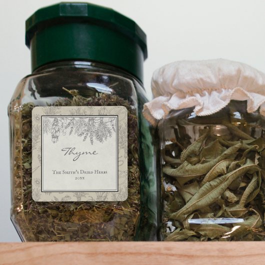rustieke gedroogde kruiden Custom Family Mason Ja Labels