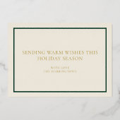 Rustieke Gedroogde Sinaasappel Pijnboom Seizoensgr Folie Feestdagenkaart (Achterkant)