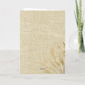 Rustieke Gefeliciteerd Gold Foliage Afstuderen Fot Kaart (Achterkant)