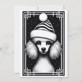 rustieke geïnspireerde poedel kerst Kaart (Voorkant)