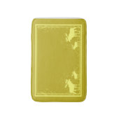 Rustieke gele eland wervelende geheugen schuim bad badmat (Voorkant Verticaal)