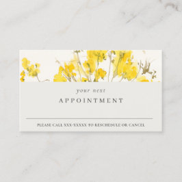 Rustieke Gele Wildflower Boho Bloemen Afspraak Visitekaartje