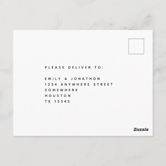 Rustieke Gele Zonnebloem Bruiloft RSVP Briefkaart (Achterkant)