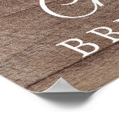 Rustieke Gele Zonnebloem Bruiloft Welkom Bord Poster (Hoek)