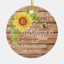 Rustieke Gele Zonnebloem Keramische Sierdecoratie