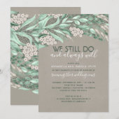 Rustieke Gelofte Vernieuwing Bruiloft Jubileum Gro Kaart (Voorkant / Achterkant)