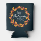 Rustieke gelukkige vrienden geven bessen krans blikjeskoeler (Voorkant)