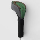 Rustieke Geluks Hoefijzer Iers Gepersonaliseerd Golfheadcover (Schuin)