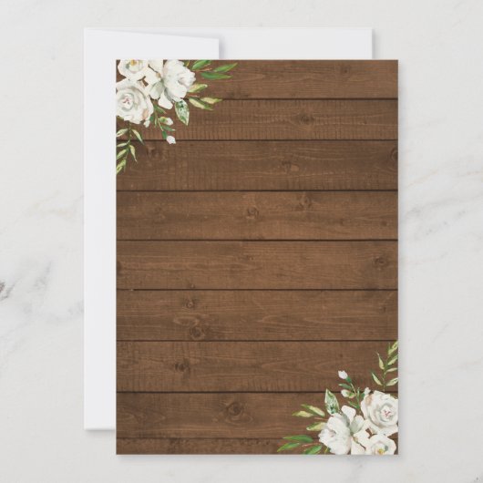 Rustieke genderneutrale land Baby shower Sprinkle Kaart (Achterkant)