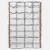 Rustieke geometrische moderne minimalistische plai deken (Voorkant Verticaal)