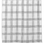 Rustieke geometrische moderne minimalistische plai douchegordijn (Voorkant)