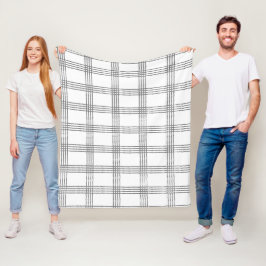 Rustieke geometrische moderne minimalistische plai fleece deken