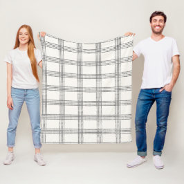 Rustieke geometrische moderne minimalistische plai fleece deken