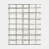 Rustieke geometrische moderne minimalistische plai fleece deken (Voorkant)