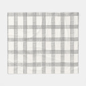 Rustieke geometrische moderne minimalistische plai fleece deken (Voorkant (Horizontaal))