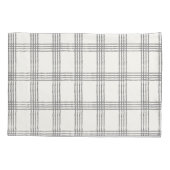 Rustieke geometrische moderne minimalistische plai kussensloop (Achterkant)