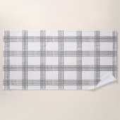 Rustieke geometrische moderne minimalistische plai strandlaken (Voorkant)