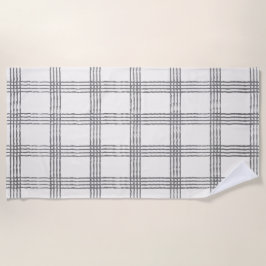 Rustieke geometrische moderne minimalistische plai strandlaken