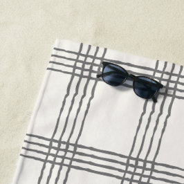 Rustieke geometrische moderne minimalistische plai strandlaken