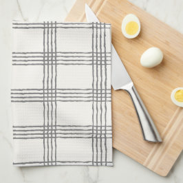 Rustieke geometrische moderne minimalistische plai theedoek