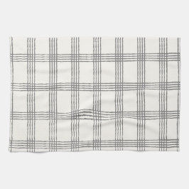 Rustieke geometrische moderne minimalistische plai theedoek