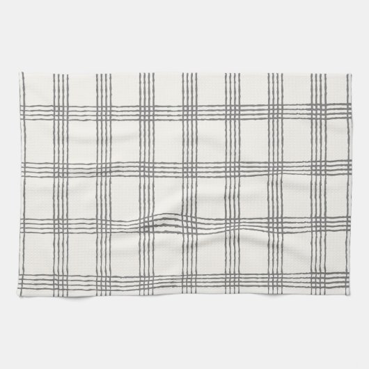 Rustieke geometrische moderne minimalistische plai theedoek (Horizontaal)