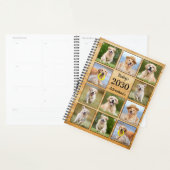Rustieke gepersonaliseerde foto collage huisdier h planner (Display)