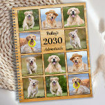 Rustieke gepersonaliseerde foto collage huisdier h planner<br><div class="desc">Aangepaste kalender voor de fotocollage voor je beste vriend. Houd al uw afspraken voor honden, of het nu gaat om veterinaire bezoeken, puppy play datums, hondengrooming of training allemaal georganiseerd, elk huisdier verdient een gepersonaliseerde pet fotoplanner! Onze foto-ontwerper heeft 11 foto's die u kunt personaliseren, benoemen en tekst. Het ontwerp...</div>