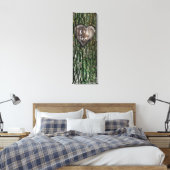 Rustieke gepersonaliseerde gesneden boom hart lief canvas afdruk (Insitu (Slaapkamer))