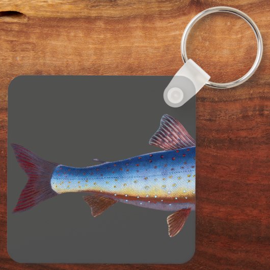 Rustieke gepersonaliseerde Gevist hut Sleutelhanger (Achterkant)