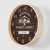 Rustieke gepersonaliseerde naam Family Cabin (Hoek)