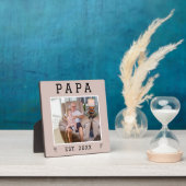 Rustieke gepersonaliseerde opa foto plaque fotoplaat (Insitu)