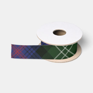Rustieke geruite Clan Sutherland Elegant Tartan Satijnen Lint