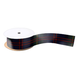 Rustieke geruite elegante clan Malcolm Tartan Satijnen Lint