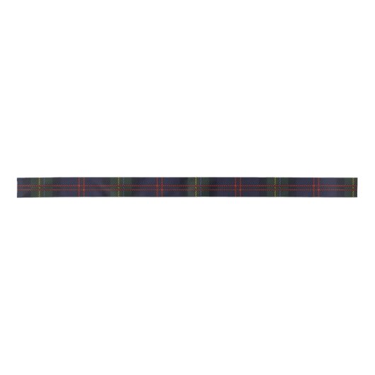 Rustieke geruite elegante clan Malcolm Tartan Satijnen Lint (Voorkant)